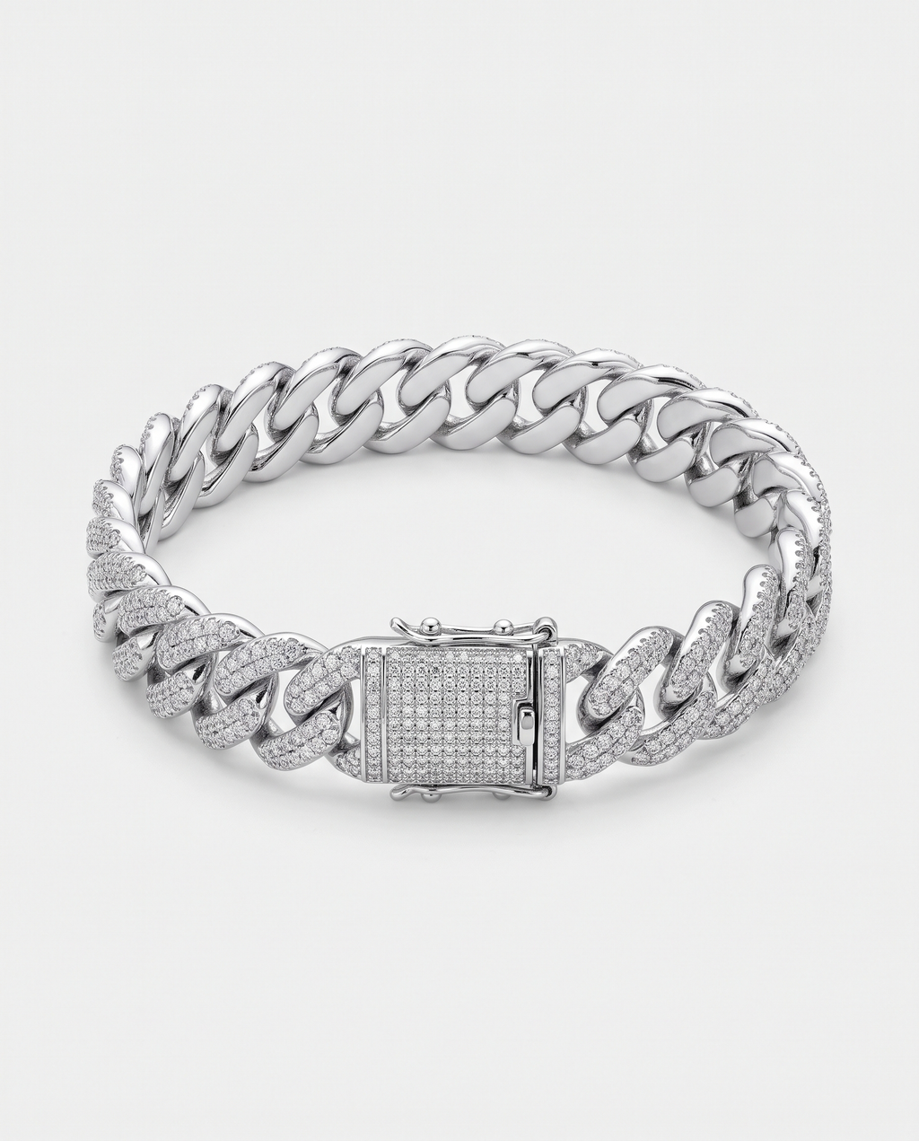 Frost Asia cuban bracelet — generated product visualization on off-white