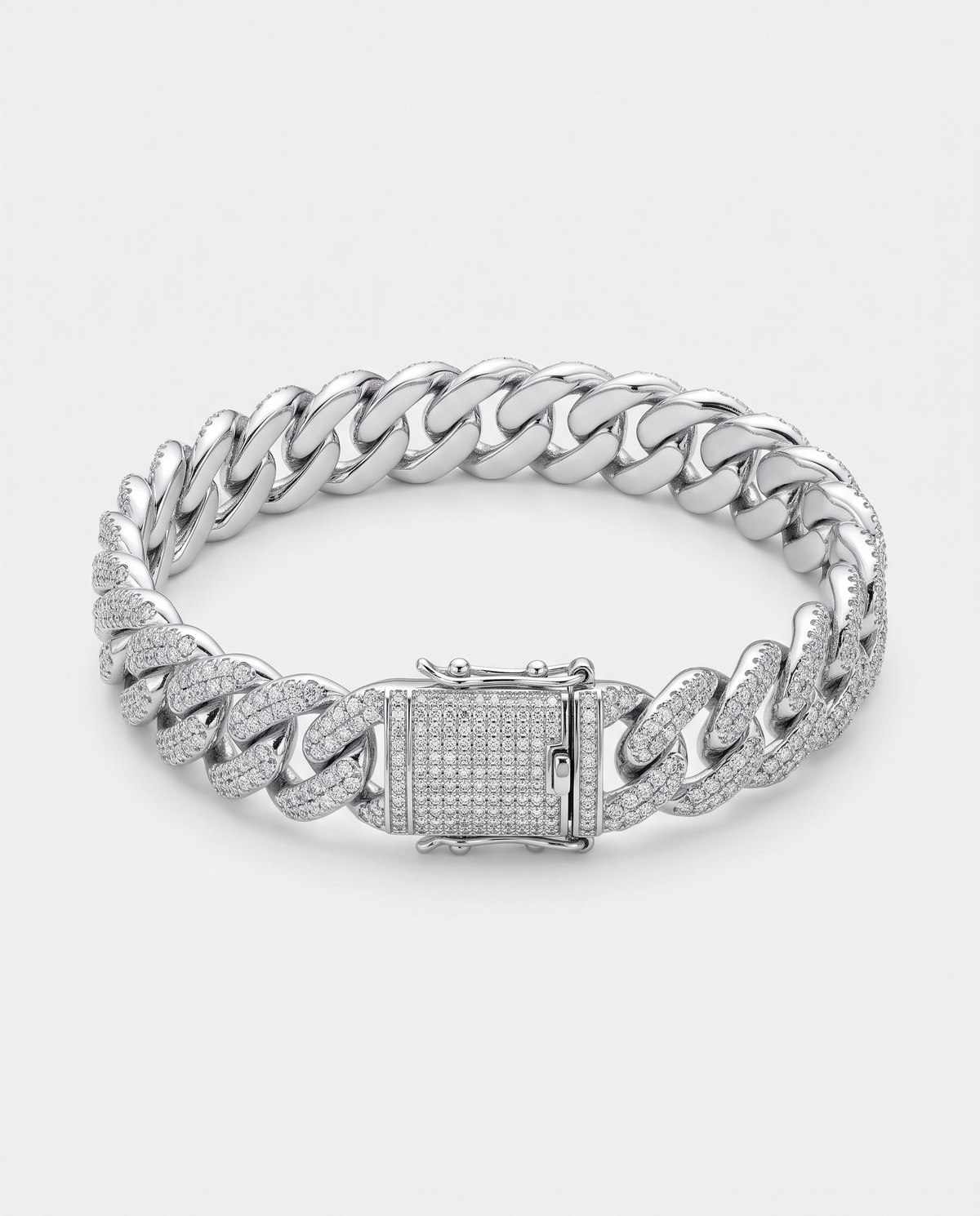 Frost Asia cuban bracelet — generated product visualization on off-white